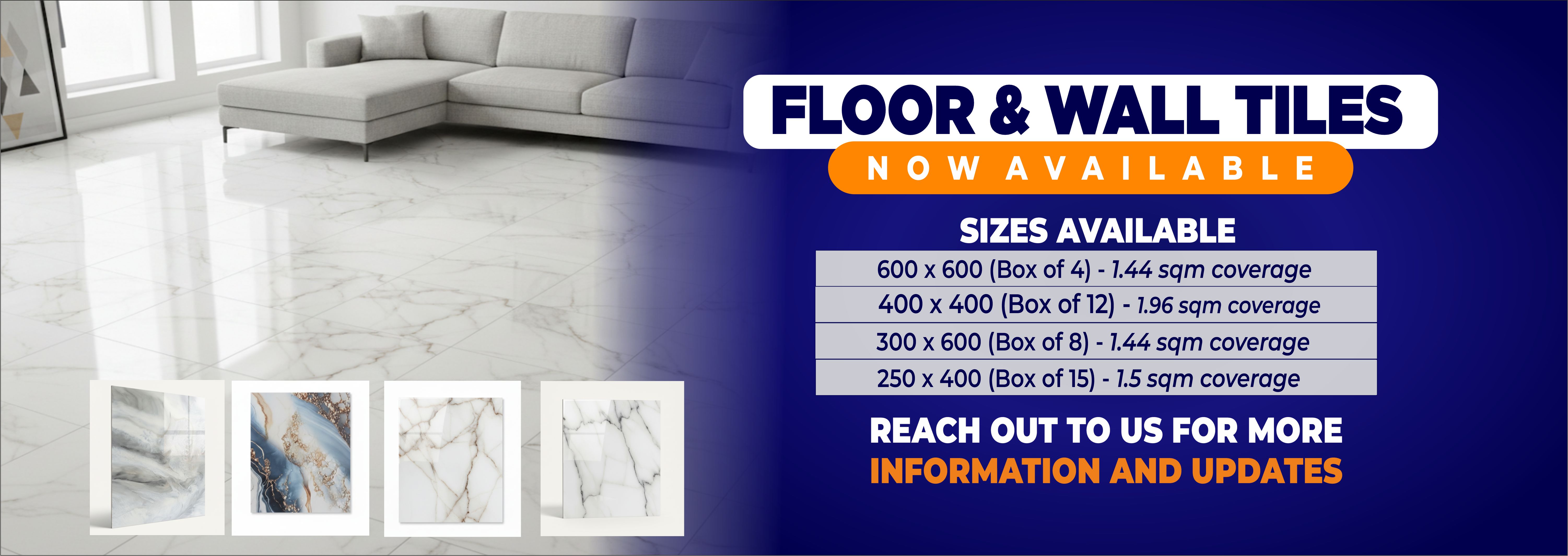 Website Mobile Header tiles floor